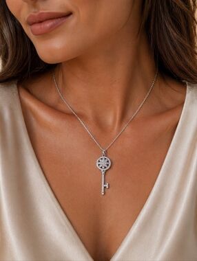 Genuine Moissanite Pendant 925 Sterling Silver Necklace - Pre-Order